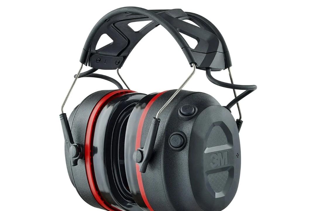 3M Pro-Protect + Gel Cushions Electronic Hearing Protector, Noise Reduction Rating (NRR) 26 dB, Bluetooth Ear Muffs, High-Fidelity Speakers & Integrated Microphone, Premium Gel Cushions (90545-SIOC)