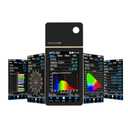 Spectrometer, Handheld Spectrum Analyzer Bundle Kit for Precision Color Control, PPFD PAR CCT CRI Lux Spectrum for LED Light Tester, for Home, Plant Growth Lab & Industrial Use