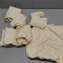 Genina Waterproof PU Leather Seat Covers for Dining Chairs,Chair Seat Covers Set of 6, Stretchable Dining Room Chair Seat Covers for Chair Protector Slipcover for Kitchen (Creamy Beige)