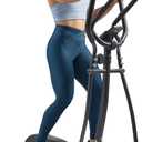 Sunny Health & Fitness Smart Upright Elliptical w/Pulse Sensor Built-in, Indoor Full-Body Cross-Training & Cardio Exercise Machine for Home, Free SunnyFit App Connection, Optional Long Stride Length