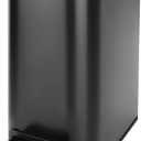 Cesun Small Bathroom Trash Can with Lid Soft Close, Step Pedal, 6 Liter / 1.6 Gallon Stainless Steel Garbage Can with Removable Inner Bucket, Anti-Fingerprint Finish (Matt Black)