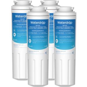 Waterdrop UKF8001 Refrigerator Water Filter 4, Replacement for Whirlpool EDR4RXD1, EveryDrop Filter 4, Maytag UKF8001AXX-750, UKF8001AXX-200, 46-9006, Puriclean II, WF-UKF8001, 4 Filters