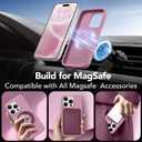 GONEZ Magnetic for iPhone 15 Pro Max Case, [Compatible with MagSafe] Anti-Scratch Microfiber Lining & Screen Protector, Shockproof Slim Phone Silicone Cover 6.7 inch, Blackcurrant