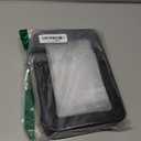 KOTORA Clear Makeup Bag Set for Women Portable Clear Make up Bag Cute Waterproof Travel Cosmetic Bag Toiletry Bag for Car Essentials Bag (Black)