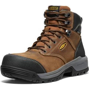 KEEN Utility Evanston 6" Composite Toe Waterproof (15 Wide, Bison/Black)