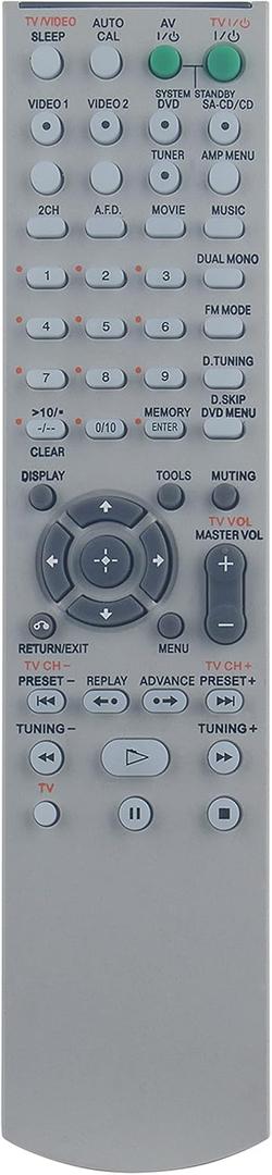 RM-AAU006 Replaced Remote fit for Sony Home Theater HT-DDW700 HT-DDW780 STR-DE400 SS-WP700 SS-CNP700 SS-SRP700 SS-MSP700 SS-SRP680 SS-CNP680 SA-WP780 SS-MSP680 HT-SF1000 147969211