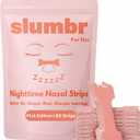 Slumbr Nasal Strips (60 Count)  Slim Fit Design for Smaller Noses  Extra-Strength Grid Adhesive  Nighttime Comfort, Clear Breathing & Consistent Sleep Routines (for Her  Pink)