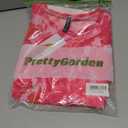 PRETTYGARDEN Women's Mesh Long Sleeve Spring Top 2026 Trendy Summer See Through Sheer Blouse Fitted Going Out Layering Shirts (Pink, L)