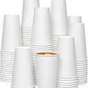 500 Pack 20 oz Coffee Cups, 20oz Disposable White Paper Cups Great for Home, Office, Event, Party, Restaurant, Hot & Cold Drinks. [500 Count] 20 Ounce Large XL Leak-Free Cups.