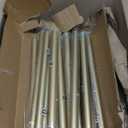 IFELS 2 Pack Heavy Duty Curtain Rods for Windows 66 to 120 Inch, 1 Inch Gold Curtain Rods Set of 2 Pack for Outdoor, Farmhouse, Bedroom, Adjustable Easy Install Curtain Rods (A2,Gold,30"-120"-2Pack)