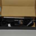 Leebein Electric Spin Scrubber, Cordless Cleaning Brush for Bathroom Shower Tub, IPX7 Waterproof Power Scrubber with 7 Brush Heads, Extendable Long Handle and 2 Speeds Scrubber for Bathtub Floor (Black)