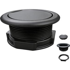Patio Table Umbrella Hole Ring Plug Cap Set for 2.3" to 2.5" Large Table Holes, Parasol Table Hole Cover Insert Perfect for Outdoor Patio Cast Aluminum Metal Slat Dining Tables Black (1 Pack)