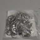 40 Pack Openable Curtain Rings with Clips Metal Hangers Ring, Drapery Clips Hooks, Decorative Curtain Rod Clips Hangers 1.5 Inch Interior Diameter Eyelets(Silver,1.5")