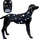 D.E.E Dog Shirt for Large Dogs Summer Cotton Dog Clothes Lightweight Tank Top Female Big (VGalaxyBlack, 3XL)