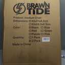 BRAWNTIDE Stadium Seat with Back Support - Comfy Cushion, Thick Padding, 2 Steel Bleacher Hooks, 4 Pockets, 2 Cup Holders, Reclining Back, Ideal Chair for Sport Events, Beaches, Camping, Concerts