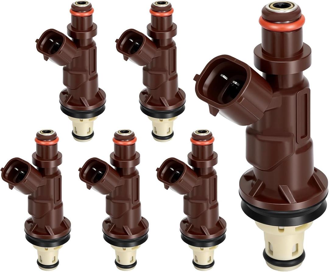 1999-2004 6Pcs Fuel Injectors Compatible for Toyota 4Runner 1999-2002 Tacoma 1999-2004 Tundra 2000-2004 3.4L V6 Replace 23250-62040 2320962040