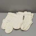 KaKaPops Christmas Stockings, 18 Inches Knit Christmas Stockings Xmas Hanging Stockings for Family Christmas Decorations (Ivory)