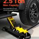 VEVOR 2.5 Ton Low Profile, Heavy-Duty Steel Racing Floor Jack with Single Piston Lift Pump, Lifting Range 3.35"-14.96"