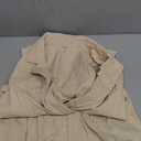 SOLY HUX Women's V Neck Collar Sleeveless Romper Pleated Wide Leg Loose Short Jumpsuit (Large, Pure Khaki)