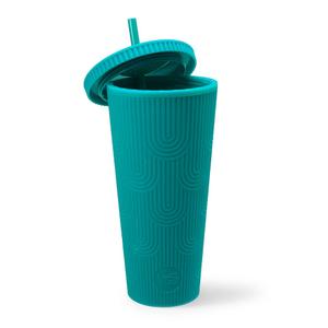 MERMAID SCALE MATTE TUMBLER- Blue