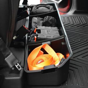 oEdRo Underseat Storage for Ford F150(2015-2026) SuperCrew/Crew Cab & F-250/350/450/550(2017-2026) Super Duty, Upgraded Rear F-150 Under Seat Storage Truck Organizer Tool Box