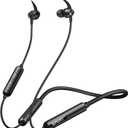 CXK Neckband Headphones, Bluetooth 5.3 Headphones 80Hrs Extra Long Playtime Stereo Bass in-Ear Headsets with Mic, IPX6 Waterproof Earbuds for Sport, Business, Black