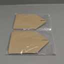 HOMOTEK 2 Pack Tissue Box Cover, Square PU Leather Tissue Holder, Decorative Facial Tissue Cube Paper Organizer Dispenser for Bathroom, Night Stands, Desk, Car 5X5X5'' - Beige, Pebble Grain