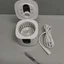 Enhanced Ultrasonic Retainer Cleaner, 2X Efficiency, 45kHz Dentures Cleaner Machine with UV Lights&4 Clean Modes, Retainer Cleaner Case for Aligner, Nightguard, Mouth Guards, Jewelry, Rings, etc