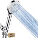 FASDUNT Shower Head with Handheld, High Pressure Handheld Shower Head with 80" Extra Long Stainless Steel Hose & Adjustable Bracket, Showerhead with ON/OFF Switch for Pets Bath