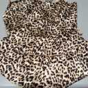 Ekouaer Silk Pajamas Set for Women Satin Backless Lingerie Pjs Cami Top and Shorts Nightwear, Size L