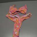 Women's 2 Piece Bikini Sets Boho Floral Print Underwire Swimsuit Tie Front Cut Out Bathing Suit Small