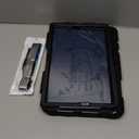 SEYMAC stock Case for Samsung Galaxy Tab S7 FE / S8 Plus 5G Case 12.4'' with Screen Protector Pencil Holder [360 Rotating Hand Strap] &Stand, Drop-Proof, Black