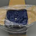 Heated Blanket Electric Throw - Soft Flannel Electric Blanket 50" x 60", Heating Blanket with 10 Time Settings, 6 Heat Settings, Machine Washable with Over-Heat Protection (Navy Blue)