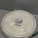 YIEZI Divided Serving Tray with Push-on Lid, 5 Compartments Round Plastic Food Storage Organizer, Snack Tray for Portable Snack Platters, Clear Organizer for Candy, Fruits, Nuts