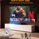 Smart Projector with 4K 8K Support, Mini Projector with Wifi6 and Bluetooth5.4, 600 ANSI, Auto Focus & Obstacle Avoidance 1080P Portable Movie Proyector for Home Outdoor, Magcubic HY350Max