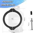 152165/ 1521656, 6-1/2-Inch Sand Filter Valve Clamp Assembly for Pentair Sand Filter Pump(with Screw and Nut for Six-Way 1-1/2 Inch HiFlow Valve; Sand Dollar(R) Filter Systems; Meteor Filter System