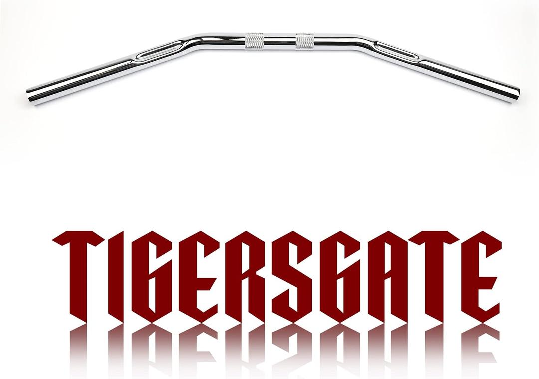 1 inch Chrome Dimpled Simple Fat Sportster Drag Bars | for Bobber Brat Cafe Chopper Custom Motorcycles 2007-up Harley Sportsters XL Models