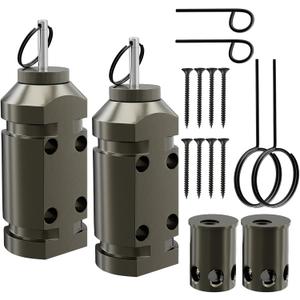 2 Pack Upgraded Perimeter Trip Alarm 12 Gauge Camping Trip Wire Alarm Device with .22 Adapter, Early Warning Security System for Outdoor and Property Safety