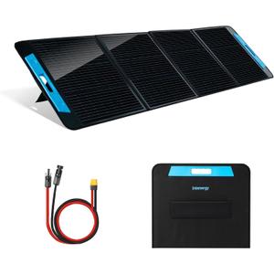 200W Foldable Solar Charger kit,IP65 Water-Resistant Folding Solar Panel Portable Power Station,XT60 to MC4 Connector for Outdoor Adventures, Emergency and Camping