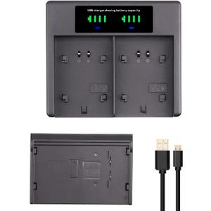 FocusFoto LCD USB Battery Charger NP-77H for NP-55 NP-33 NP-68 NP-78 NP-98 for Sony Camera CCD-FX630 CCD-FX640 CCD-FX700 CCD-FX700E CCD-FX710