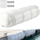 Dock Bumper 35in 1 Pack,Boat Dock Bumpers,Dock Bumper Guards,Dock Post Bumpers,Marine Dock Bumpers,Heavy Duty Dock Piling Bumpers for Protecting Boat and Dock,Screws and Washers Included(White)