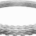 33ft Razor Wire, Silver Razor Fencing, Galvanized Concertina Wire with Pliers Gloves Warning Sign for Garden Farm Factory Security (18" dia. 33ft)