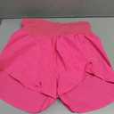 BMJL Women's High Waisted Athletic Shorts Pocket Workout Shorts Gym Sporty Running Shorts, (S,Hot Pink)