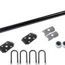 labwork 2000Lbs Trailer Axle 5 Lug 52 Inch Hub Face with Unwelded Leaf Spring Bracket and U-Bolt Kit