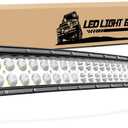 Nilight LED Light Bar 54Inch 312W 21800LM Curved Spot Flood Combo Driving Lamp Roof Bumper Off Road LED Work Lights Pods for Van Camper Wagon Car Pickup Golf Cart ATV UTV SUV Truck Boat 4x4