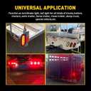 Red Trailer Truck LED Sealed RED 6" Oval Stop/Turn/Tail Light Marine Waterproof Including 3-pin water tight plug