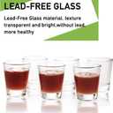 Mfacoy 30 Pack Shot Glasses Set with Heavy Base, 1.6 oz Clear Shot Glasses Bulk, Small Whiskey Shot Glass for Vodka, Whiskey, Tequila, Espressos, Spirits & Liquors, Clear Glass