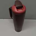 Owala FreeSip Tumbler Insulated Stainless Steel Water Bottle with Built-in Straw and Side Handle, For Travel, Work, School, and Sports, 40oz, BPA Free, Leak Proof, Black Cherry