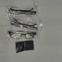 BLS Businessman Rectangular Reading Glasses - Professional Durable Readers - Blue-Light Blocking Lenses