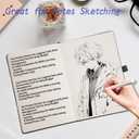 2 x Blank Journal Notebook for Women & Men, 192 Pages College Blank Notebook for Writing Note Taking Work, 100 GSM Thick Paper Hardcover Leather Leather Sketchbook - Medium 8" x 5.7" (Dotted, Green)